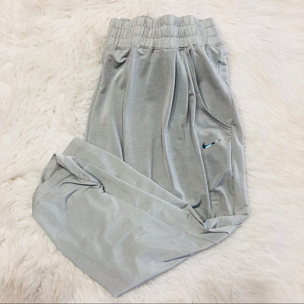 Nike drop crotch metallic pants